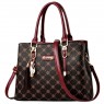 【AE122】Trendy Geometric Pattern Handbag - Women's Tassel Decor Crossbody Bag for Mother's Day