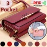 【AE139】Multifunctional Women's Letter Detail Faux Leather Crossbody Shoulder Bag