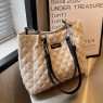【AE169】Quilted Shoulder Tote Bag: Large Capacity Women's Fashion Handbag