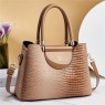 【AE55】Prada Crocodile Embossed Bright PU Leather Crossbody Bag