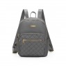 【AE213】Argyle Pattern Small Backpack, Women's Fashion Zipper Backpack with Adjustable Strap by XYZ for Work & School