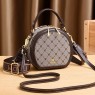 【AE53】Faux Leather Stylish Vintage Pattern Handbag by Prada, Fashionable Zipper Purse