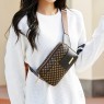 【AE195】Leopard Print Outdoor Chest Bag, Zip Fanny Waist Pack for Phone & Sports