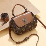 【AE57】Letter Pattern Flap Purse, Twist Lock Decor Shoulder Bag, Casual Zipper Handbag For Women