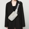 【AE105】Trendy Quilted Belt Bag, Faux Leather Fanny Pack, Women's Square Crossbody Chest Purse