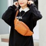 【AE110】Argyle Quilted Faux Leather Fanny Pack Crossbody Bag