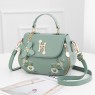 【AE20】Floral Pattern Zipper Handbag by Trendy Flap - Stylish Small Faux Leather Purse