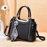 【AE40】Elegant Tote Bag with Scarf Decor & Top-Handles for Women, All-Match Shoulder Bag