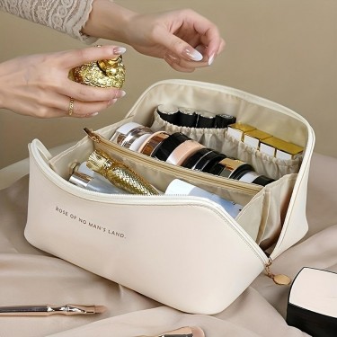【AE166】Portable Large-capacity Cosmetic Bag for Travel, Lightweight Makeup Bag by XYZ
