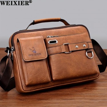 【AE161】Men's Business Satchel Bag - Shoulder Crossbody Messenger for Work and Travel