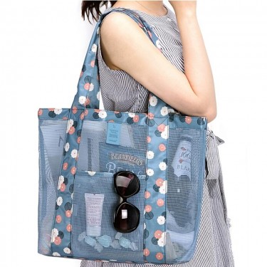 【AE130】Practical Large-capacity Lightweight Mesh Beach Bag for Outdoors