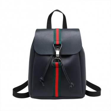 【AE206】Letter Print Drawstring Backpack for Casual Style, Small Book Bag with Buckle Decor
