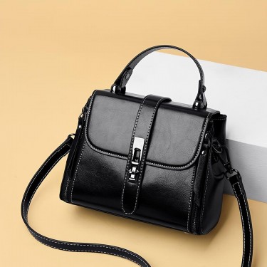 【AE59】Vintage Faux Leather Women's Flap Shoulder Bag Crossbody Bag by Prada