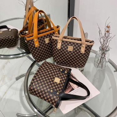 【AE77】Geometric Print Mini PU Leather Handbag Women's Crossbody Bag 5.9*5.9*2.7 Inch Removable Strap